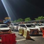 Kondisi antrean kendaraan di pelabuhan Gilimanuk akibat penutupan sementara aktifitas kendaraan dampak cuaca buruk, Rabu (25/6/2025). (Foto:dok.Satlantas Polsek Gilimanuk).