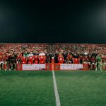 Bali United meluncurkan jersey baru dan tim yang akan mengarungi kompetisi Super League 2025/2026 dilanjutkan uji coba melawan PSIM Yogyakarta, Sabtu (26/7/2025) malam di Stadion Kapten I Wayan Dipta Gianyar. (Foto: BUTD)