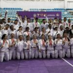 Tim kabaddi Kabupaten Badung berfoto bersama seusai keluar sebagai juara umum Porprov Bali XVI/2025, Selasa (16/9/2025) (Foto: Tim)