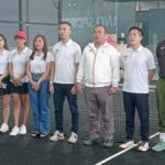 Rio Christian (tengah) saat pembukaan Sirkuit Nasional Padel Open 2025 Series Grandmaster Bali, Jumat (12/9/2025) (Foto: djo)