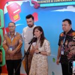 Menteri Komunikasi dan Digital RI, Meutya Hafid saat menyampaikan kepada pers terkait pertumbuhan gim di Indonesia yang tidak hanya sebagai pasar potensial tetapi juga sebagai rumah inovasi dan kreativitas global. (Foto: djo)