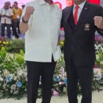 sensei agus dan billy Sensei Agus Setiadji (kanan) berfoto bersama Fredrik Billy sesuai terpilih sebagai Ketua Umum PB PERKEMI masa bakti 2026-2030 (Foto: Billy)