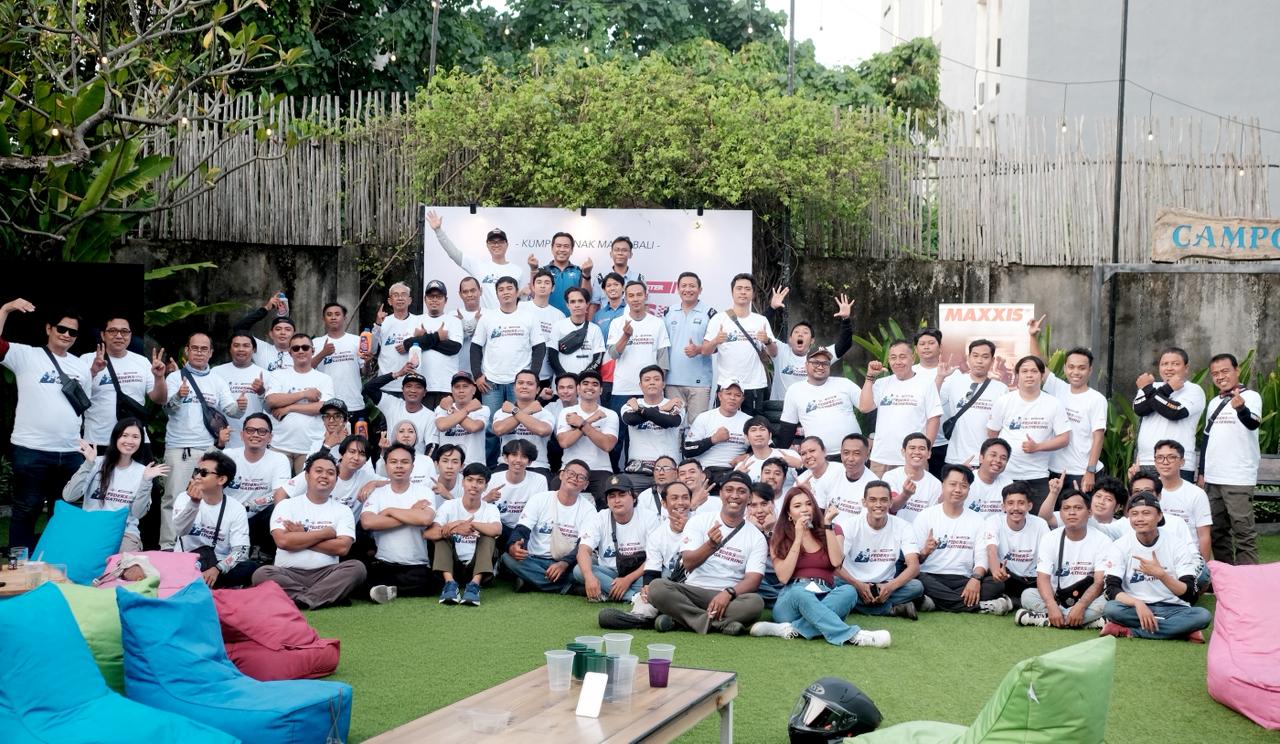 Komunitas pengguna motor matic di Bali saat Feders Gathering 2026 yang diselenggarakan Federal Oil di Campo Saga Cafe, Denpasar, Sabtu (7/3/2026) (Foto: ist)