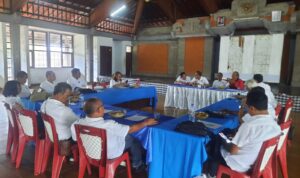 Rapat pleno Pengurus PWI Provinsi Bali di Sekretariat PWI Bali, Senin (20/7/2026) (Foto: rief)