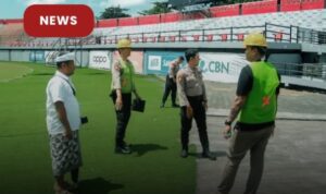 Re-Risk Assessment Stadion Kapten I Wayan Dipta yang dilakukan Ditpamobvit Polda Bali sebelum dimulainya kompetisi Super League 2026/2027 (Foto: butd)
