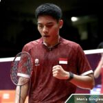 Tunggal putra Muhammad Zaki Ubaidillah menjadi penentu diraihnya medali emas pertama bagi kontingen Indonesia di Asian Games 2026 (Foto: X/Badminton)