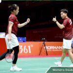 Ganda putri pasangan Siti Fadia Silva Ramadhanti/Febriana Dwipuji Kusuma menjadi penentu beregu putri Indonesiaa ke semifinal cabor bulu tangkis Asian Games 2026 usai menang 3-1 dari Taiwan. (Foto: Xbadminton)