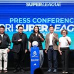 Ketum PSSI Erick Thohir foto bersama seusai press conference BRI Super League Musim 2026/2027 di Jakarta, Selasa (1/9/2026). (Foto: Herry)